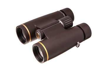 modern binoculars isolated on white