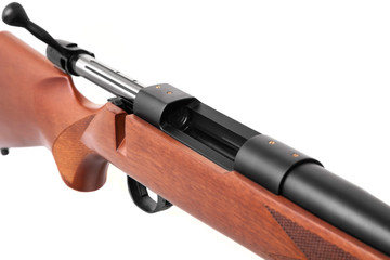 modern bolt carbine isolated on white background