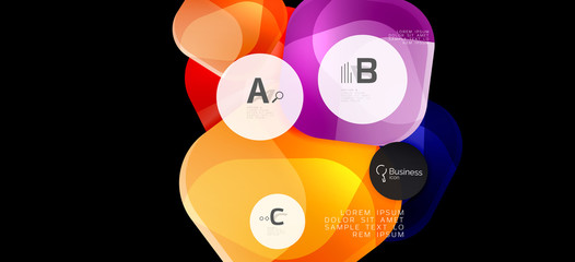 Info graphics circles background. Success icon symbol. Vector info graphic design. Creative vector element. Decoration element