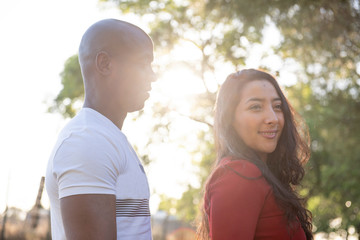 Fototapeta premium Hispanic and Black interracial couple