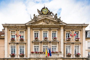 Fototapeta na wymiar Town hall of Pont a Mousson, France