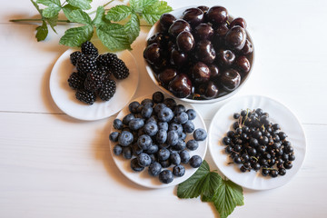 mixture variety of purple dark superfood antioxidant antiaging fruits