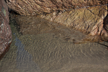 Water in a rock pool