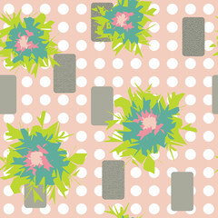 Graphic Flower Fun Seamless Repeating Pattern