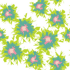 Graphic Flower Fun Seamless Repeating Pattern