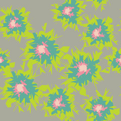 Graphic Flower Fun Seamless Repeating Pattern