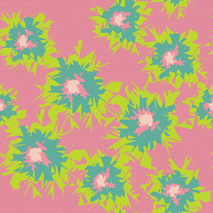 Graphic Flower Fun Seamless Repeating Pattern