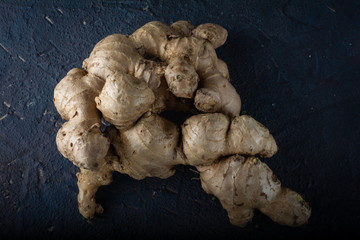 Ginger in dark background