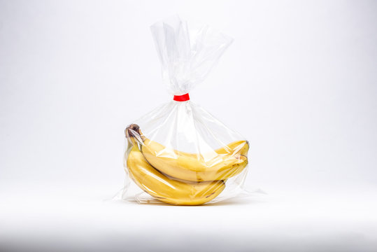 Bnana  in a plastic bag