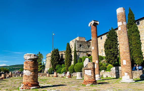 Forense Roman Basilica in Trieste, Italy