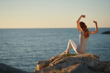 young woman on the beach