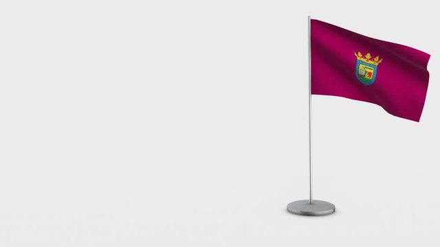 Alava waving flag animation on Flagpole.