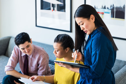 Young business professionals in the office