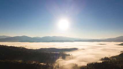 Obraz premium Majestic sunrise in the mountains landscape