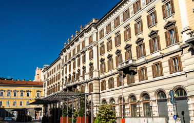 Fototapeta na wymiar Historic buildings in the city centre of Trieste, Italy