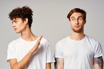 portrait of young man and woman