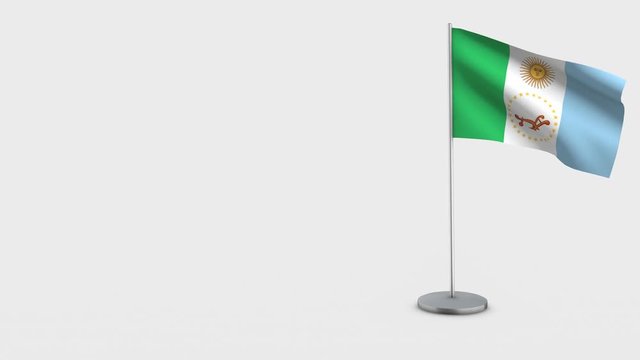 Chaco waving flag animation on Flagpole.