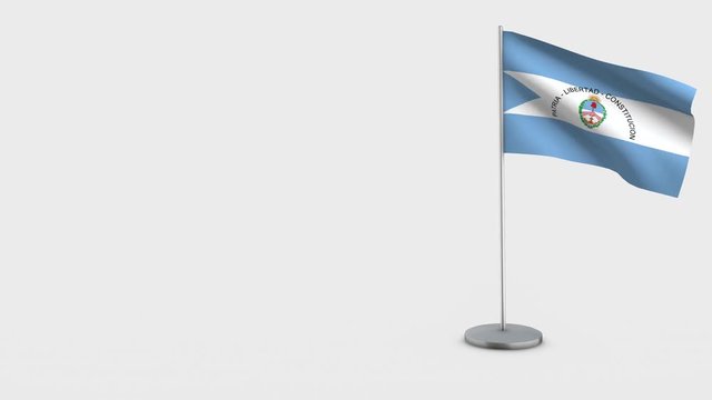 Corrientes waving flag animation on Flagpole.
