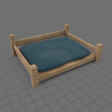 Empty dog bed