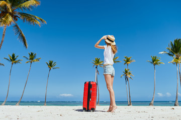 young woman on the beach