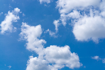 Fototapeta premium Blue sky with white clouds
