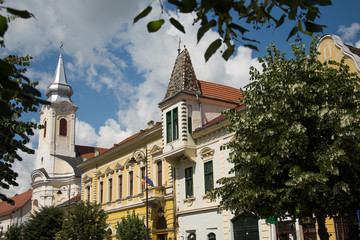 Fototapeta na wymiar BISTRITA,Romania,Roman Catholic Church 2019