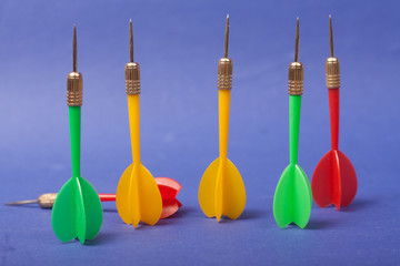 Naklejka premium colorful darts