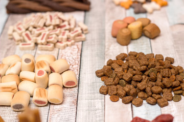 Pet food, snacks for dogs