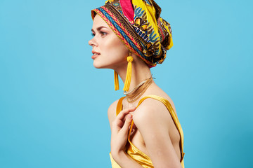 Portrait of young beautiful smiling woman