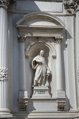  Statue of St. Gerard(Gerard Sagredo) in San Rocco, Venice,Italy 2019