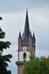 Fototapeta na wymiar Bistrita, Bistritz,Evangelical Church Tower, 2019