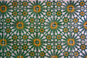 Azulejos o mosaicos estilo árabe de decoración 