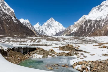 Papier Peint photo autocollant K2 K2 mountain peak, second highest mountain in the world, K2 trek, Pakistan, Asia