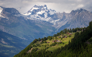 Iserables village, Canton of Valais, Switzerland