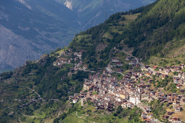 Fototapeta na wymiar Iserables village, Canton of Valais, Switzerland