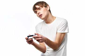 Fototapeta premium young man with mobile phone
