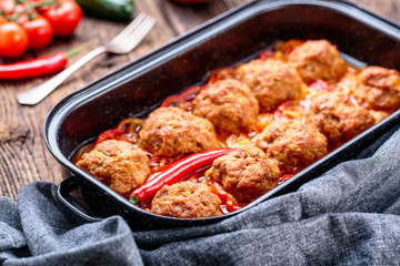 meatballs with sauce