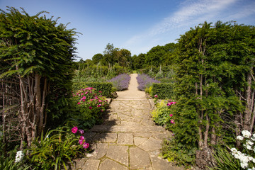 Path to kitchen garden Tintinhull gardens