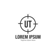 UT Letter Logo Design. Creative Modern UT Letters Icon Illustration