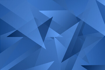 Obraz premium abstract blue triangle overlay vector background