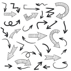 Hand drawn arrows