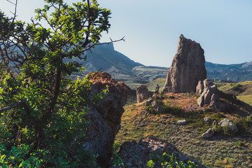 Fototapeta na wymiar Rocks in the mountains