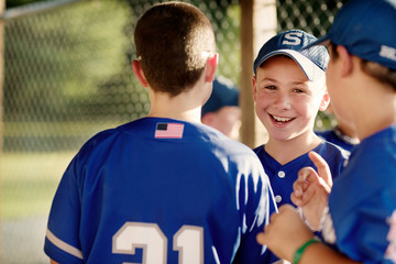 Fototapeta premium Young baseball players