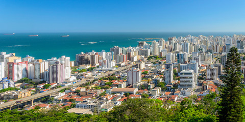 Aerial panoramic view of Vila Velha  ES , Brazil.