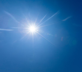 Fototapeta premium Blue sky with white clouds