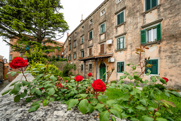 Altstadtszene Labin, Kroatien