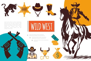Flat Wild West Composition