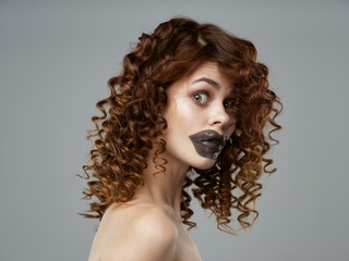 portrait of a young beautiful woman with perfect skin