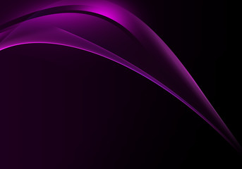 Abstract background waves. Black and purple abstract background for wallpaper or business card