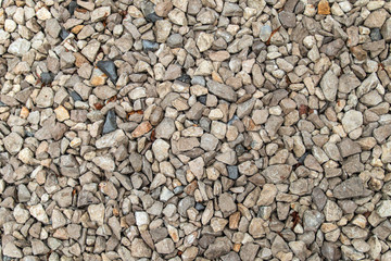 Texture background of light gravel and stones